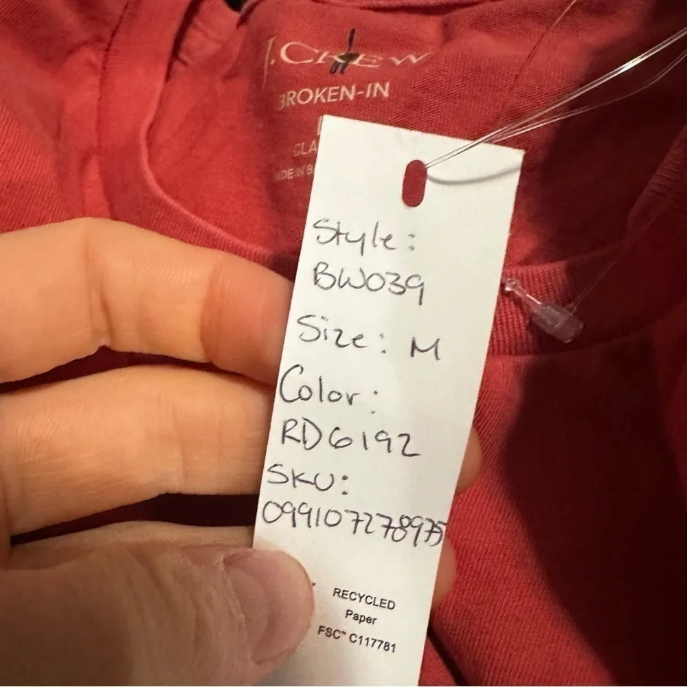 NWOT j crew sun baked  rose Broken-in T-shirt